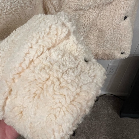 Free People teddy swing crop jacket in color Chai Latte - Picture 9 of 12